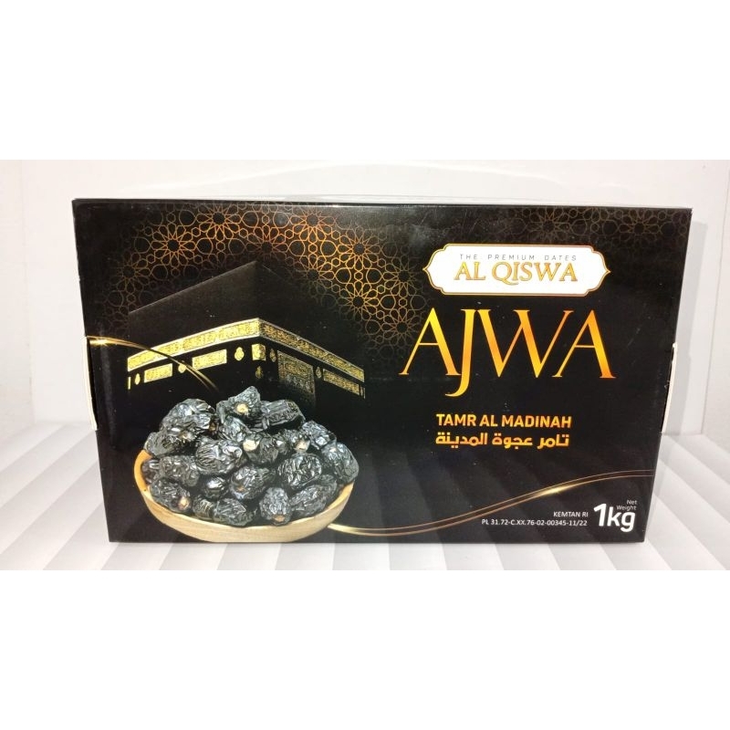 

AJWA MADINAH AL QISWAH KEMASAN 1 KILO KURMA AJWAH KURMA NABI ASLI MADINAH