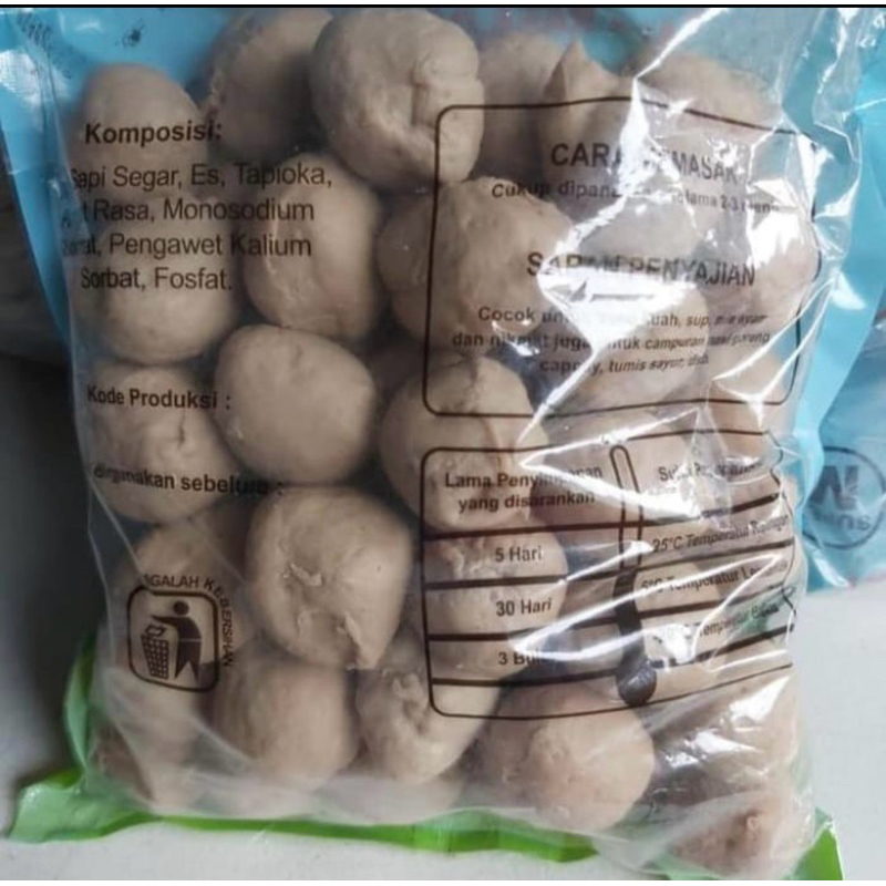 

Bakso WARISAN319 SuperM isi (50) Frozen Food makanan