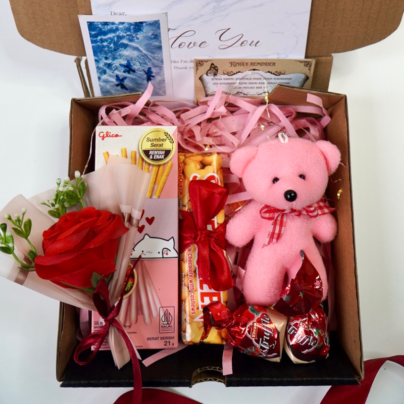 

BEST DEALS Hampers Snack Box Cokelat Kado Ulang Tahun Wisuda Hadiah Pacar Gift Box Buket Murah Jajan