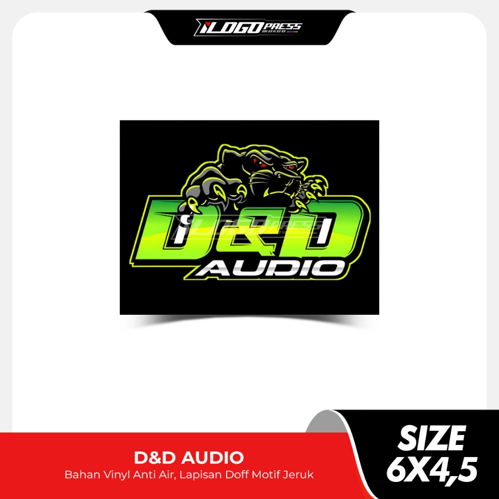 

D&D AUDIO - Stiker Sound System Bahan Vinyl Premium Anti Air Doff Motif Jeruk