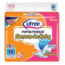 LIFREE POPOK PEREKAT UKURAN M ISI 18 PCS