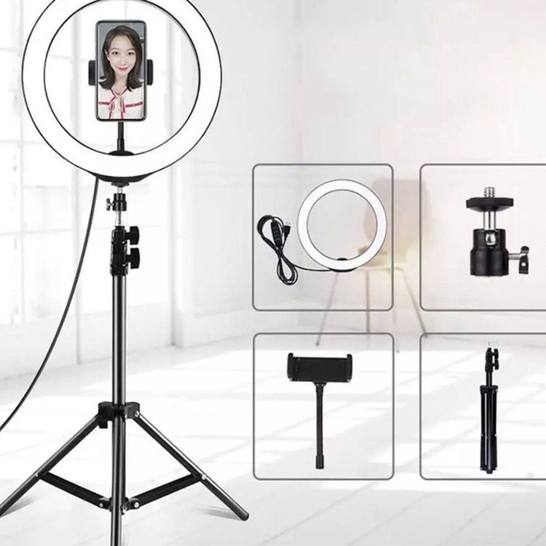 TRIPOD 21 m  TRIPOD  RING LIGHT  LAMPU RING LIGHT LED