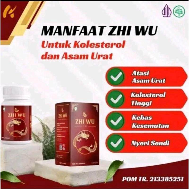 

Bestseller Zhi Wu Asli Original Obat Herbal Asam Urat Kolesterol Dan Nyeri Sendi Terbaik isi 30 Kapsul
