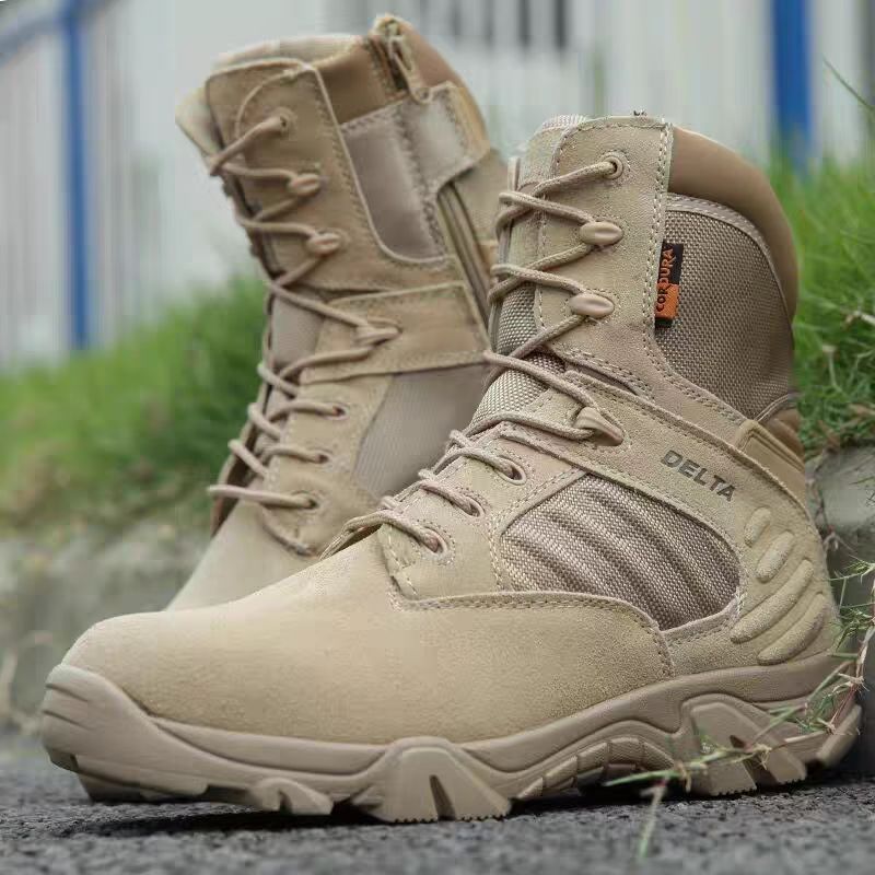 Matougui-DELTA 516-8in Militer Sepatu Militer Taktis Tinggi 8 Inci Kulit dan Cordura dengan Sol Anti