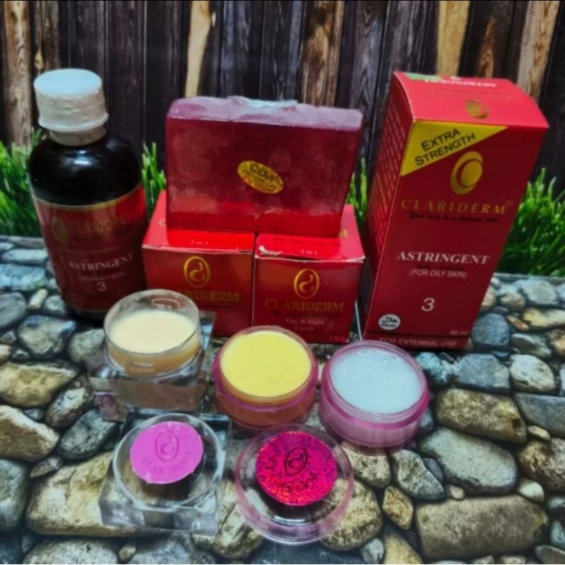 PAKET PENCERAH WAJAH CLARIDERM 3IN1 WHIT