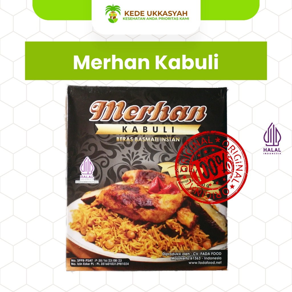 

Merhan Nasi Kabuli Original 500 gr - Paket beras basmati dan bumbu kabuli