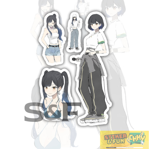 

Stiker Sticker Pack Vinyl Laminasi CUTE GIRL ANIME CUTE 27