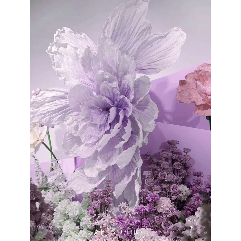 bunga backdrop bunga kertas giant flower