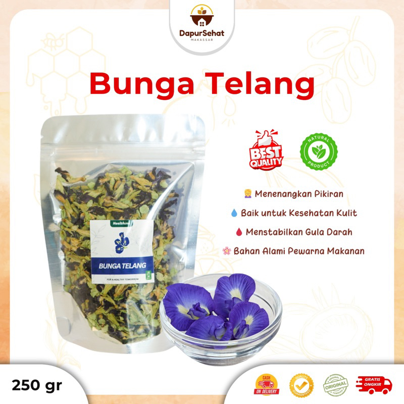 

Teh virall Bunga telang kering ready Makassar teh biru / teh ungu menjaga kesehatan mata teh murah cod Makassar