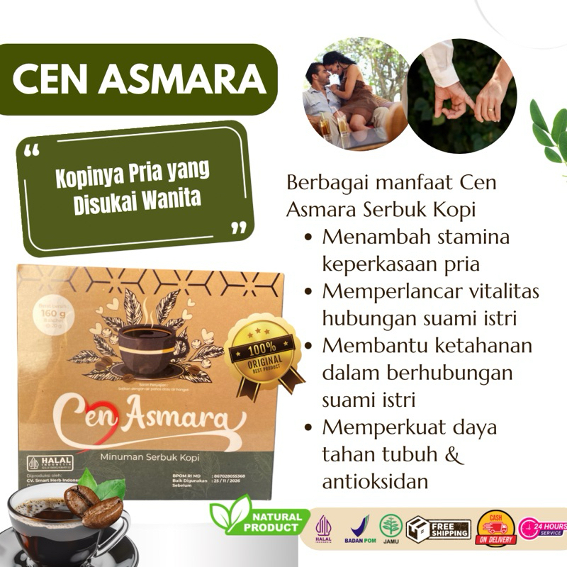 

Kopi Cen Asmara isi 8 sachet per Box @20gr