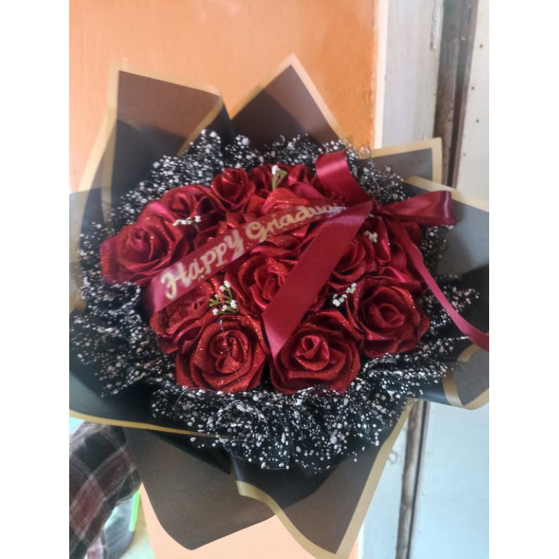 

BUKET PITA SATIN MURAH Maroon