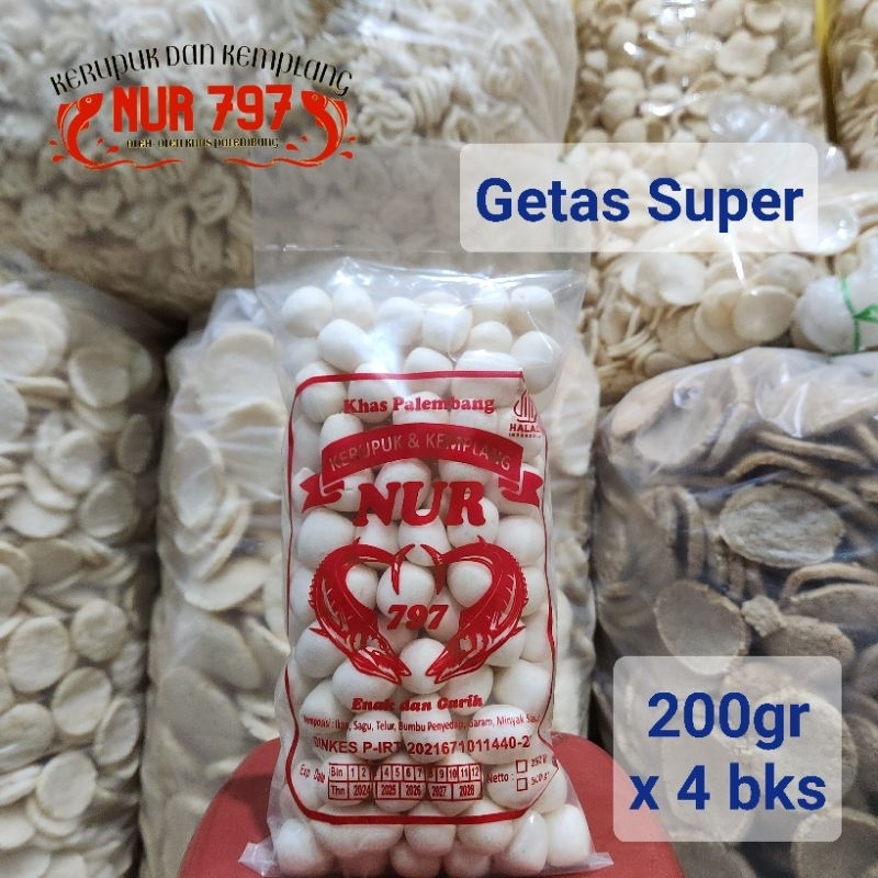 

GETAS SUPER 800 gram kretekan kerupuk dan kemplang NUR 797