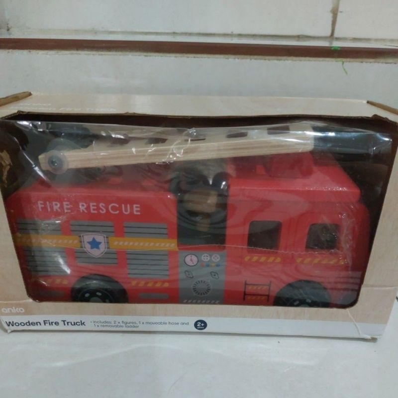 ANKO Wooden Fire Truck