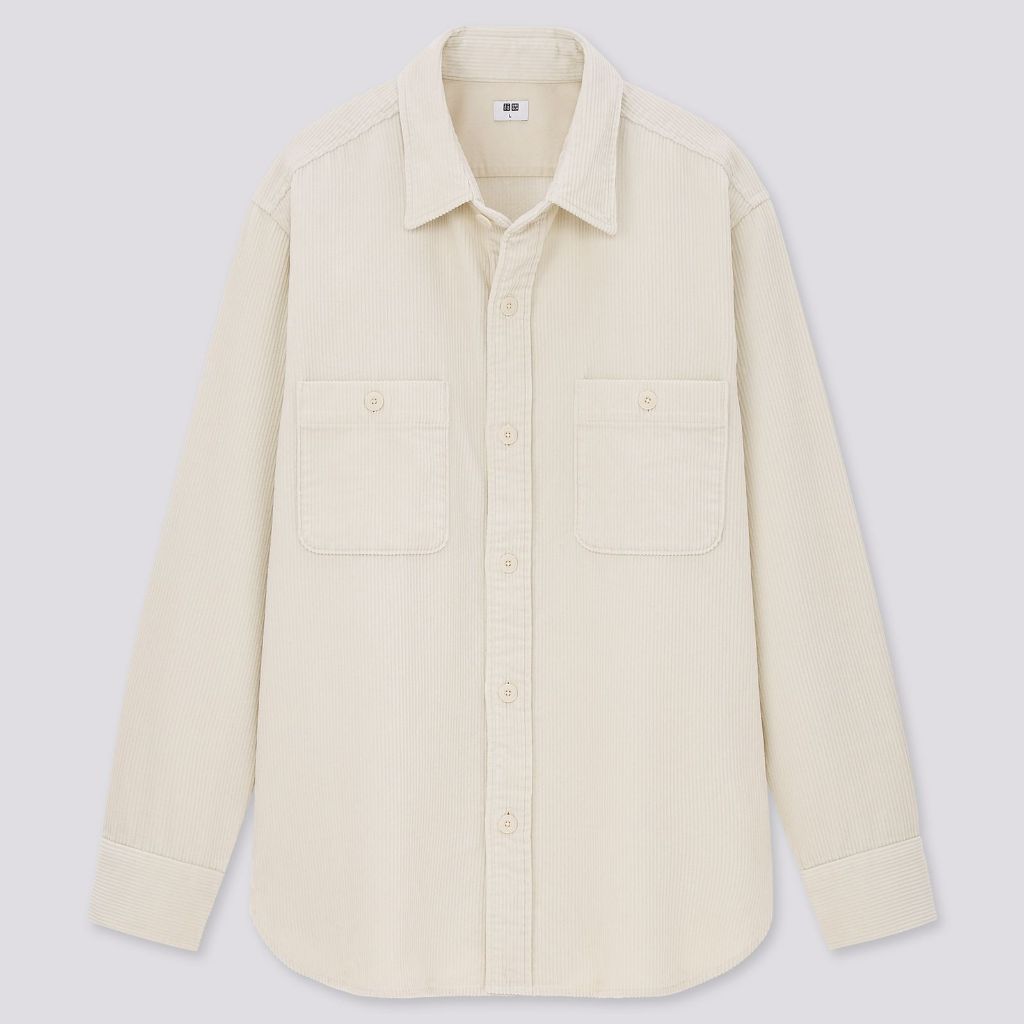 Uniqlo Corduroy Work Long Sleeve Shirt Jacket