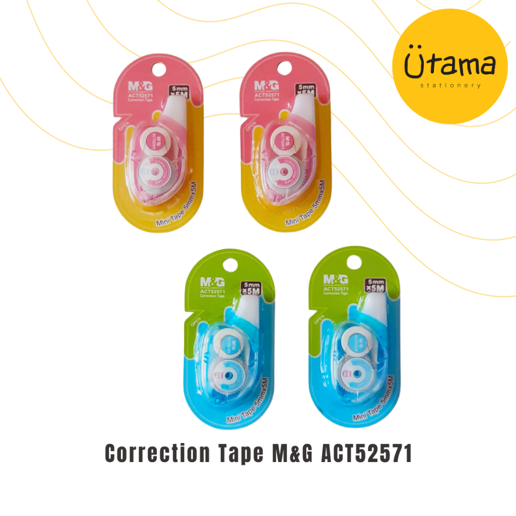 

Correction Tape M&G Mini 5mm x 5M ACT52571/TipEx/Stipo/Tip Ex Pita/Koreksi/Penghapus/Tip-Ex/Tipe X Kertas