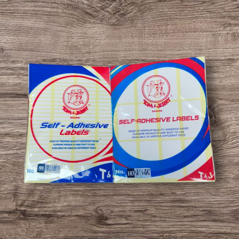 

LABEL TOM & JERRY 99 ,103 SELF ADHESIVE LABELS - 99 & 103 isi 10 LEMBAR