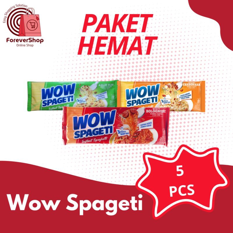 

Wow Spagetti - Paket hemat 5 Pcs Spagetti ala restro Siap saji dalam 3 menit