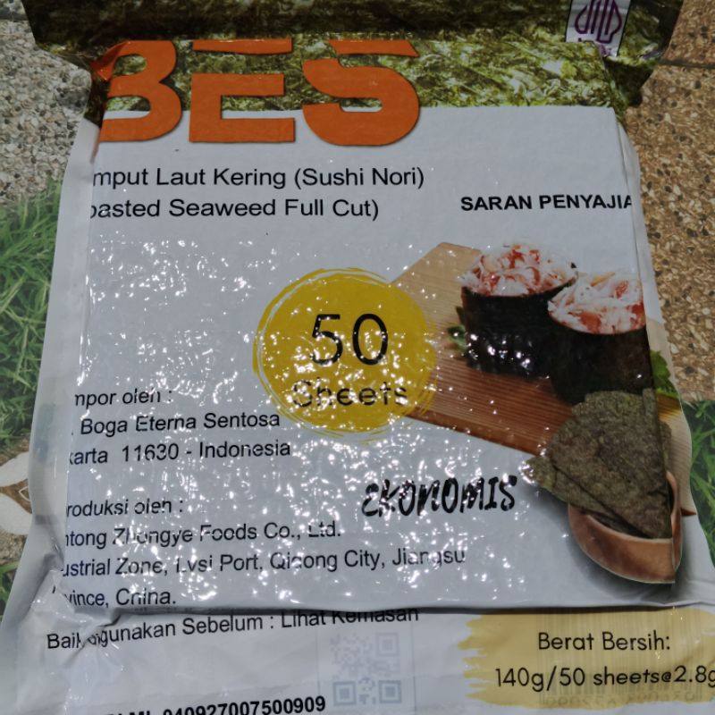 

Nori sushi BES isi 50 Lembar sushi nori rumput laut seaweed kimbab