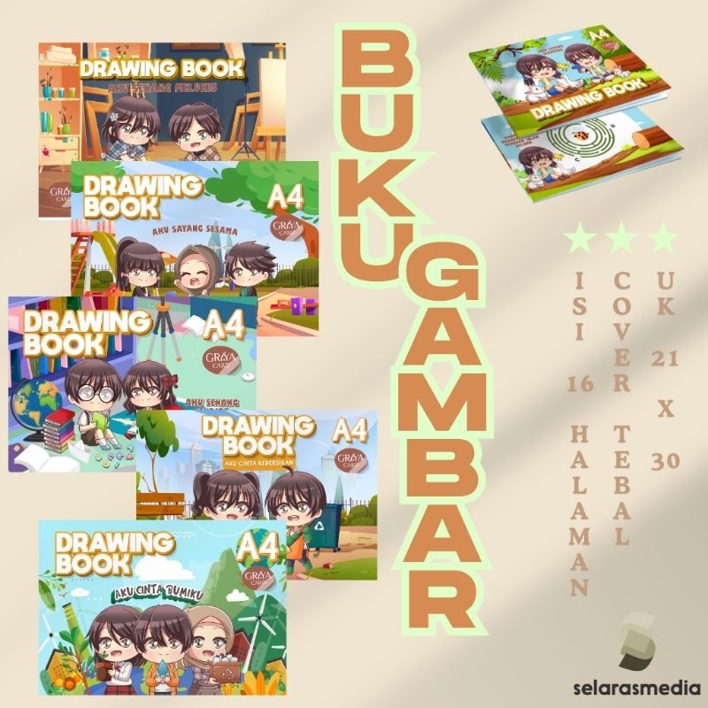 

BUKU GAMBAR | MENGGAMBAR | BUKU ALAT TULIS | KERTAS GAMBAR