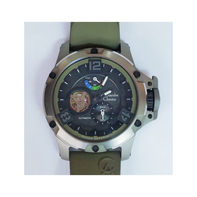 Jam Automatic Alexander Christie Olive Green AC 6295