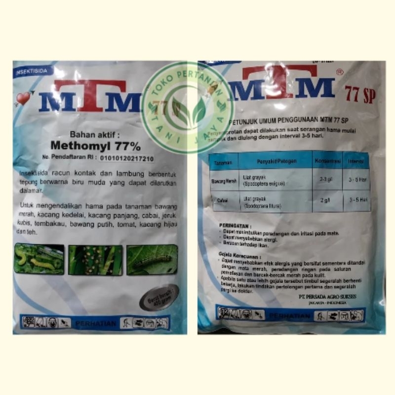 Obat Ulat Grayak Cabai dan Tanaman Lainnya| Insektisida MTM 77SP Ba: Metomil