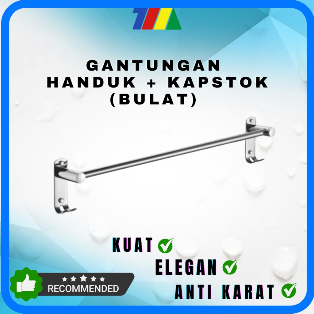 GANTUNGAN HANDUK [ SINGLE ] [ + KAPSTOK ] BULAT CP IR-020 IGM