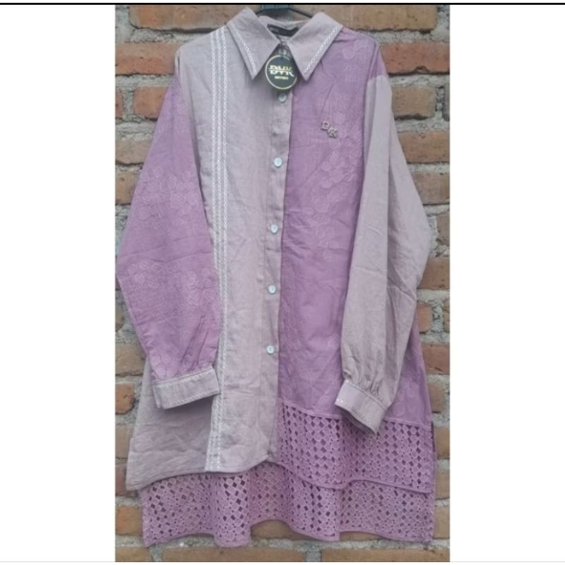 satu set tunik preloved  by deviko dan hijab