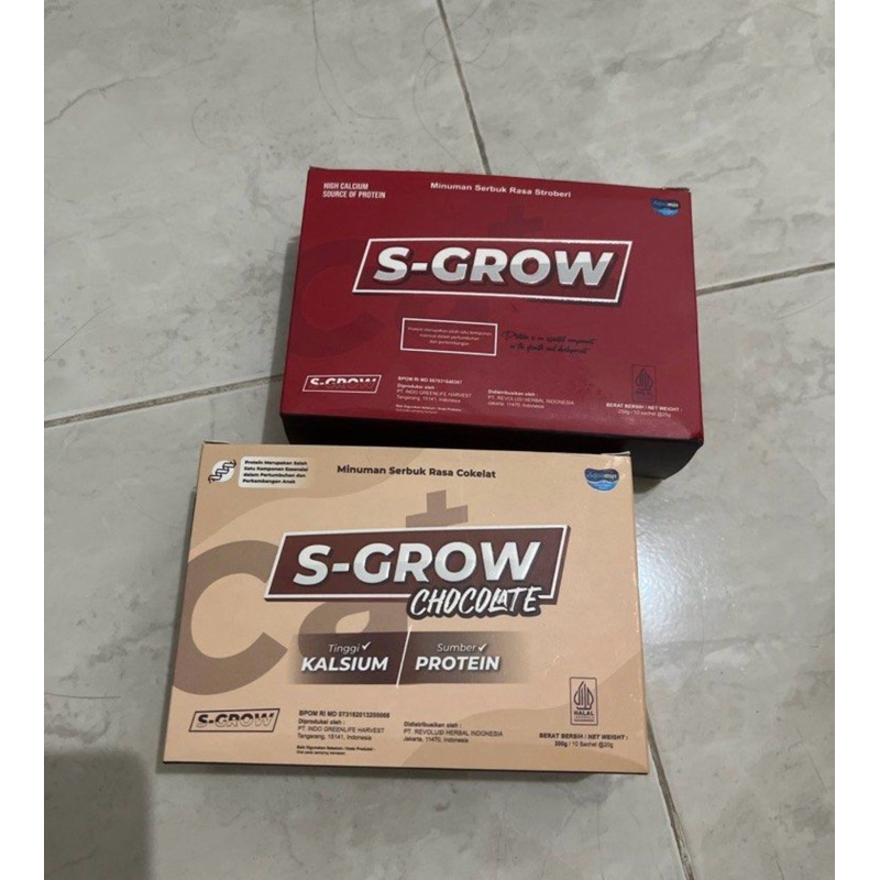 

S-Grow 2 Box Susu Peninggi Badan BPOM