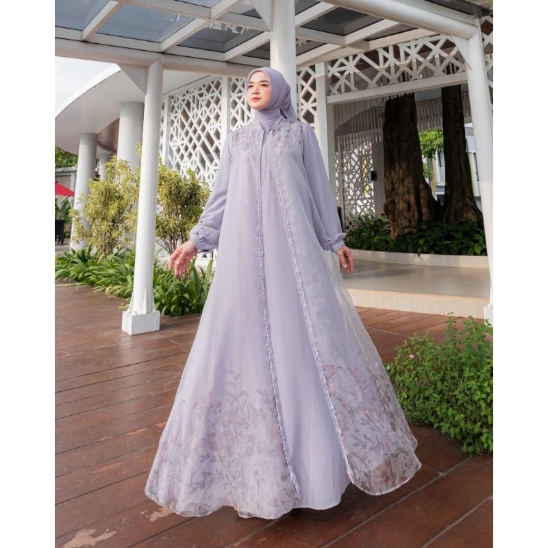 Shadira set series mix organza set hijab