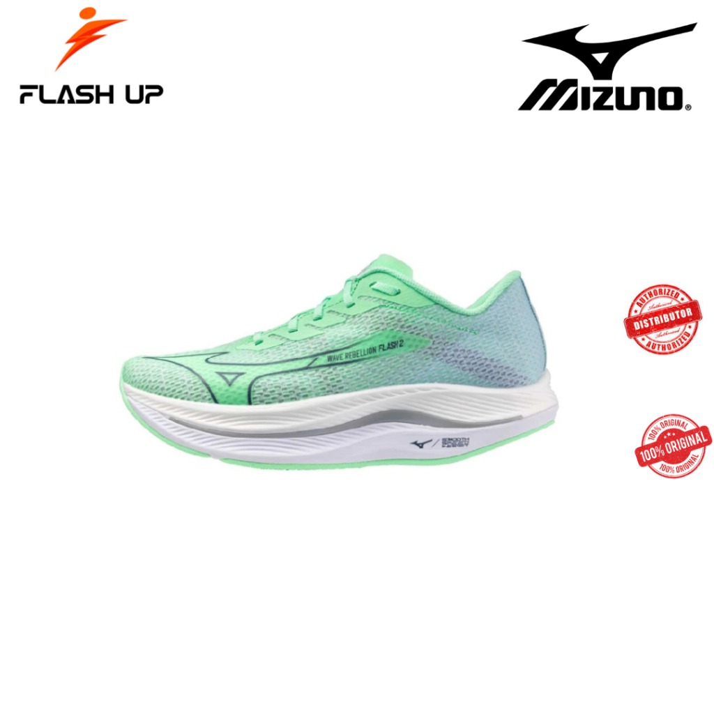 SEPATU RUNNING / LARI MIZUNO - WAVE REBELLION FLASH 2