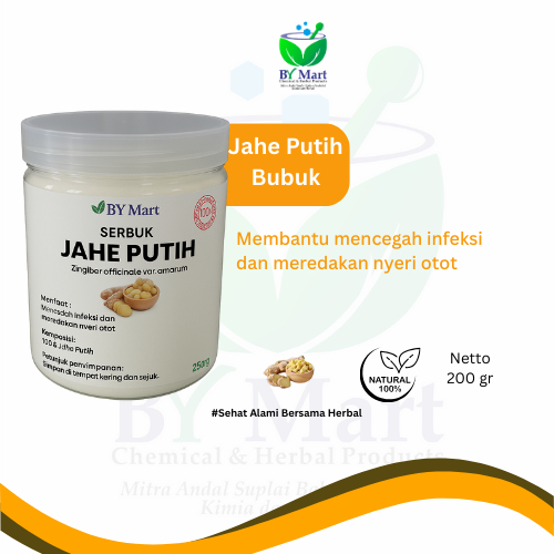

BY KIMIA & HERBAL - Jahe Putih Bubuk / Jahe Bubuk / Tanpa Campuran (250gr) (500gr) (1kg) Herbal Nyeri Otot