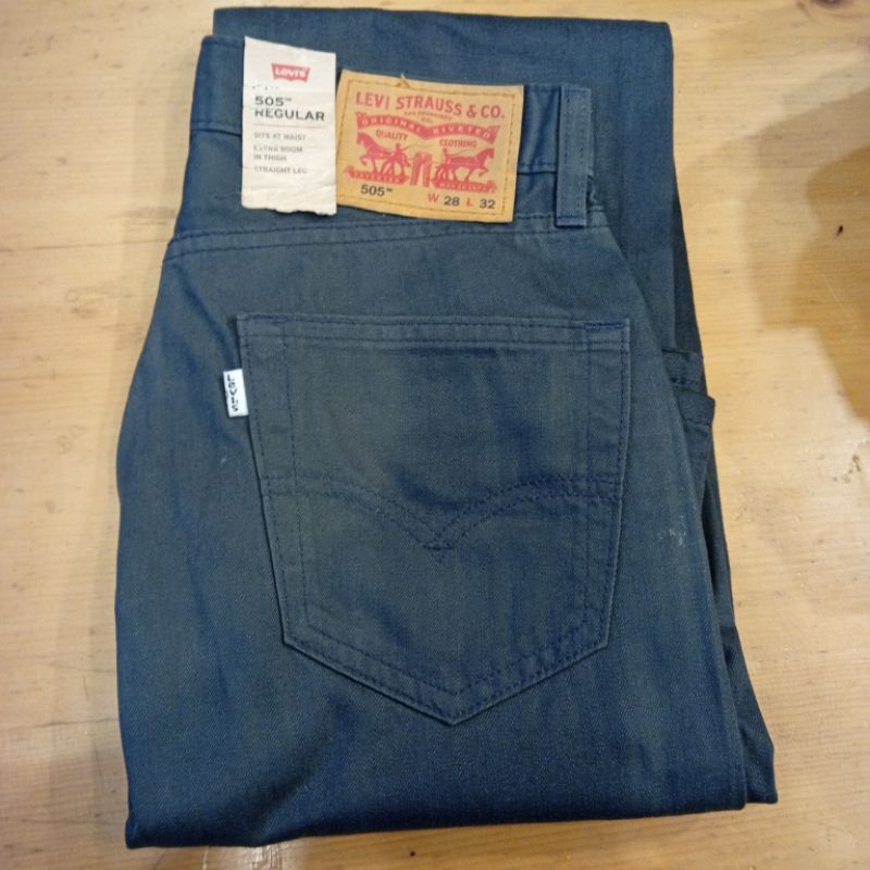 Celana Jeans Pria 505 Original Reguler Fit 505-0716 Graphite Saturated Slub Jeans