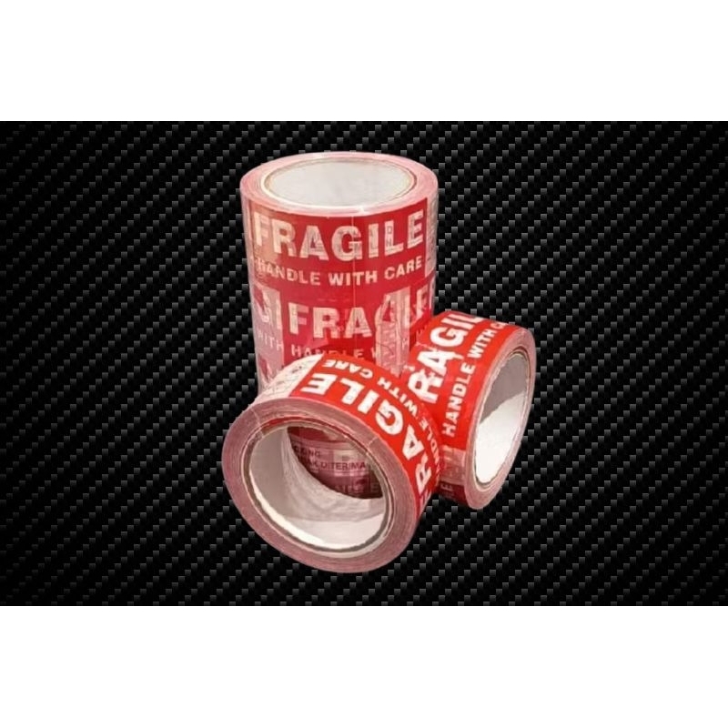 

Lakban Fragile Unboxing warna Merah 125 yard x 45 mm x 50 micron