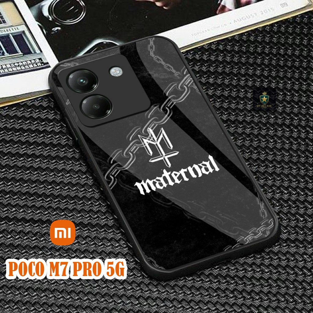 Softcase Glass Hp Terbaru Xiaomi POCO M7 PRO 5G2025 silikon Hp ada pelindung camera Case Mewah Casin
