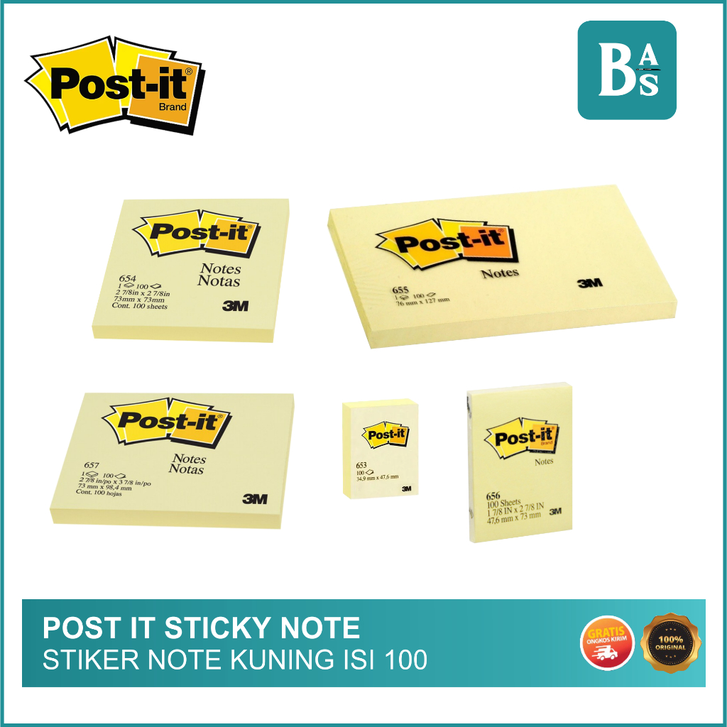 

Post It Sticky Note isi 100 - Memo Tempel - Bali Art Supplies