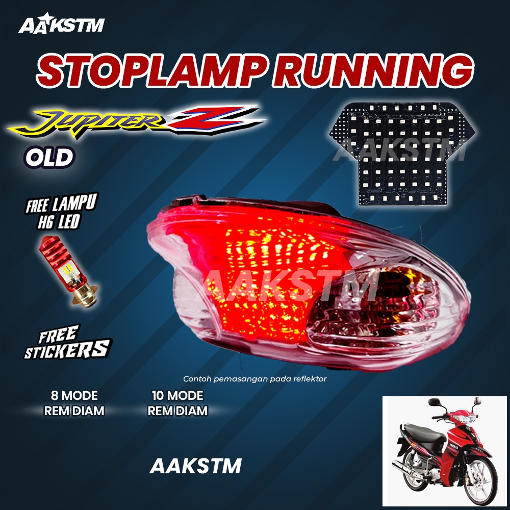 Lampu Rem LED Jupiter Z OLd 8 10 Mode Running Otomatis Manual