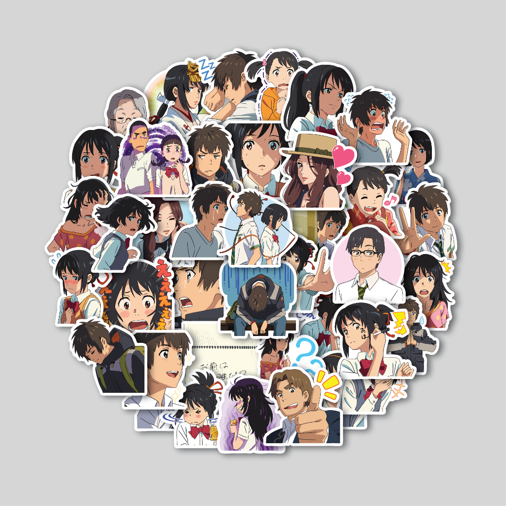 

STICKER PACK YOUR NAME ANIME | STICKER TUMBLR | STIKER LAPTOP KOPER HELM