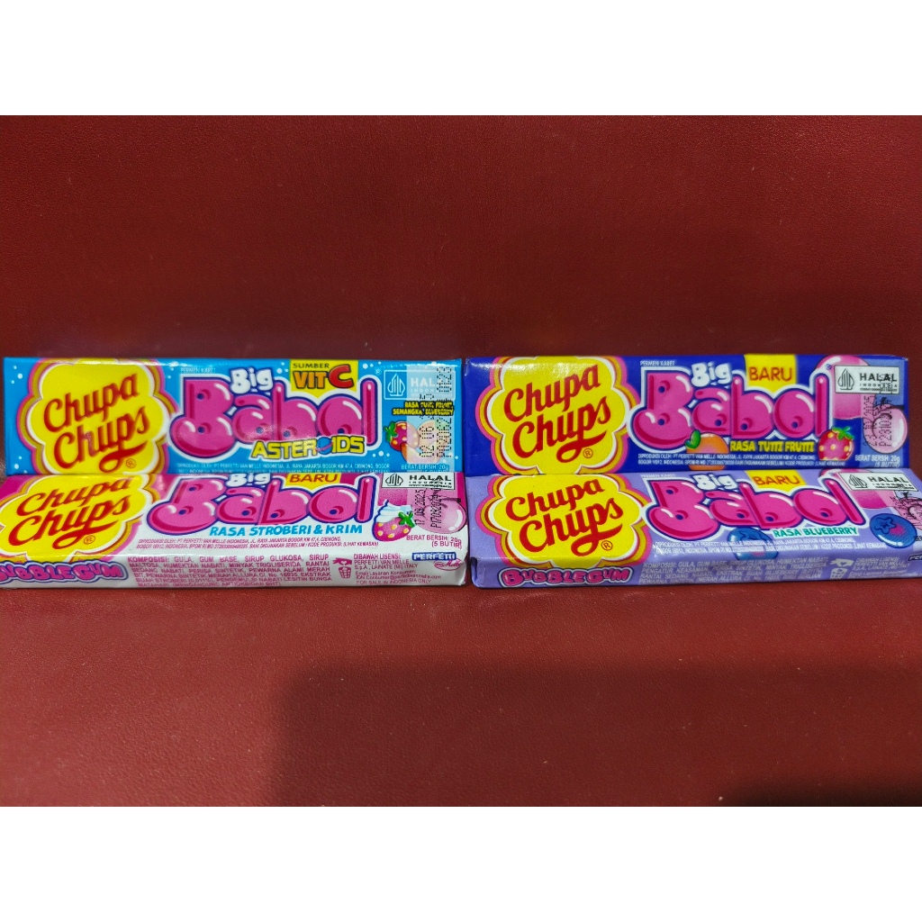

Big Babol Permen Karet Aneka Rasa - Tutti Fruity | Strawberry | Blueberry | Asteroids