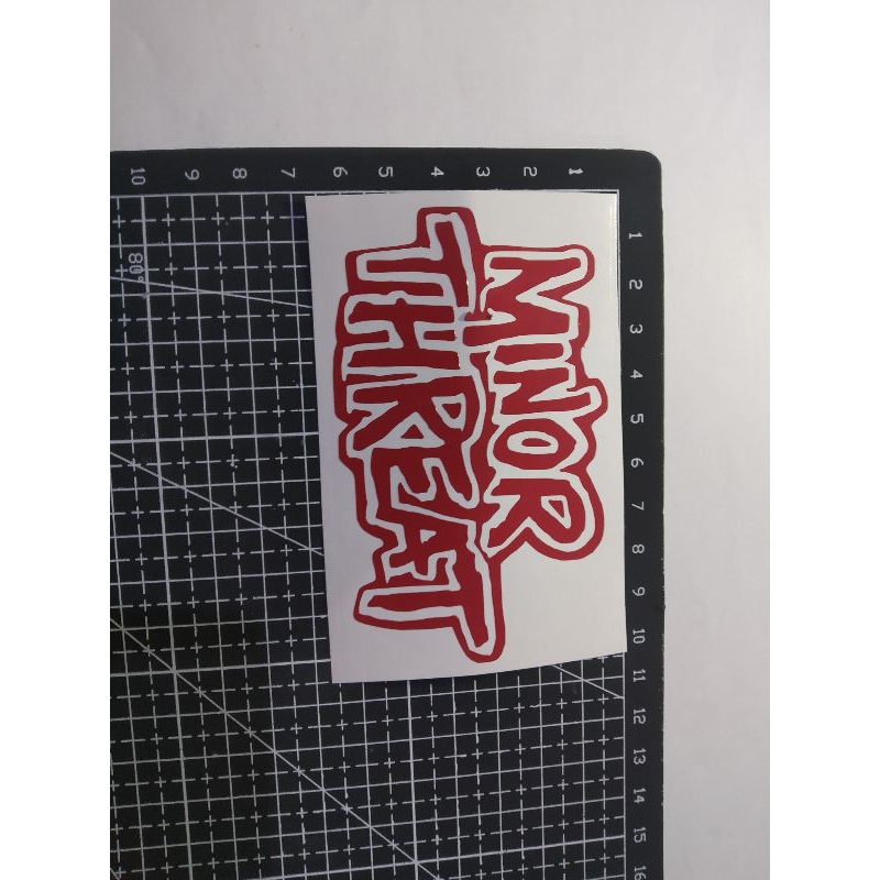 

stiker cutting minor threat