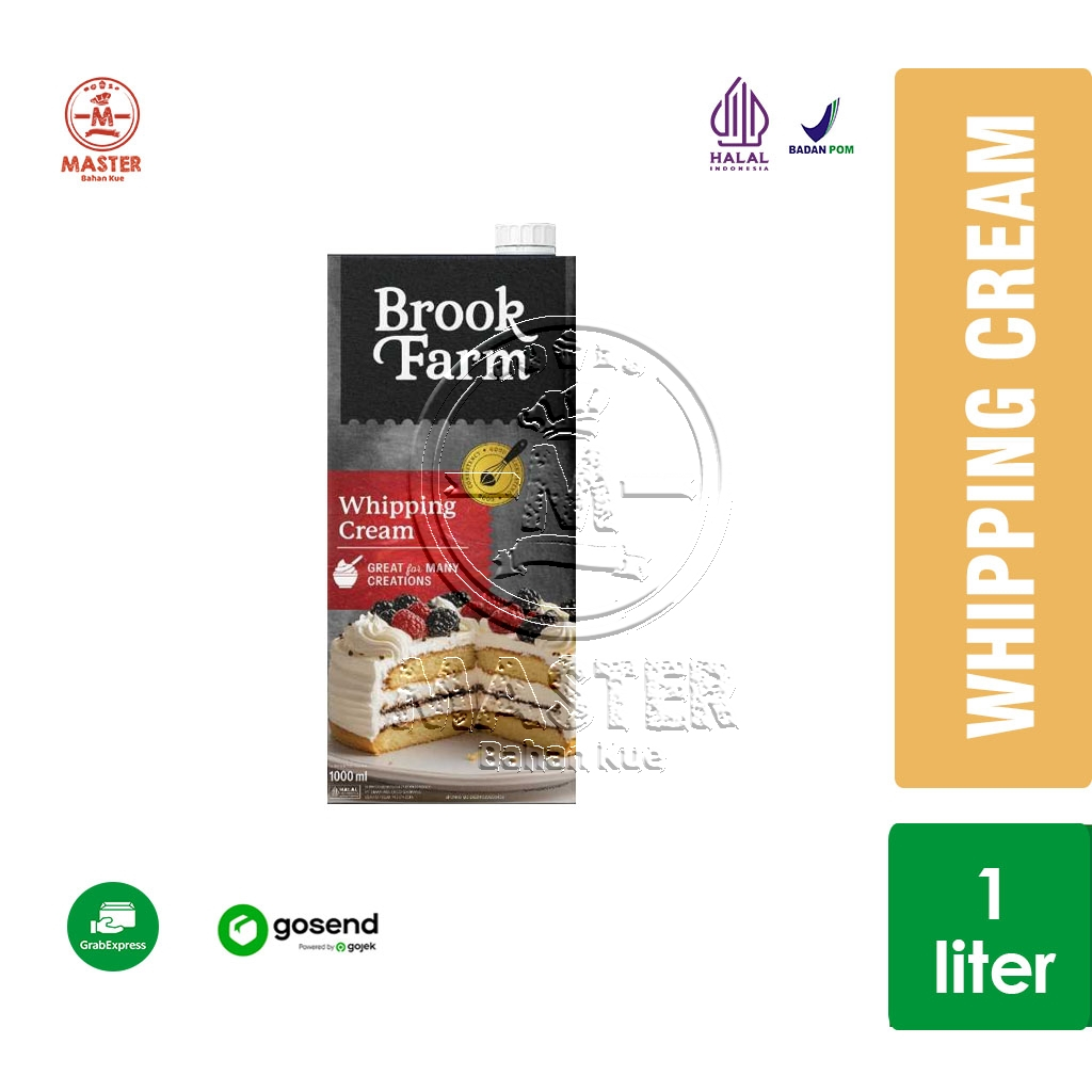 

Brookfarm Whipping Cream / Whipped Cream 1 Liter [KHUSUS GOSEND]