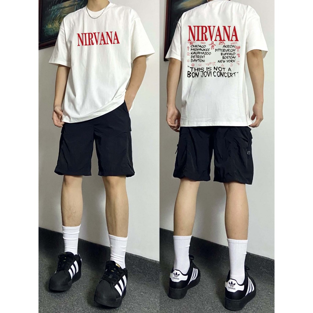 atasan pria|Nirvana Band punk angel rock Nirvana kaos vintage|kaos distro pria|baju distro pria orig