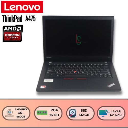 Lenovo Thinkpad A475 AMD PRO A12-9800B R7 | 8GB | SSD 256GB