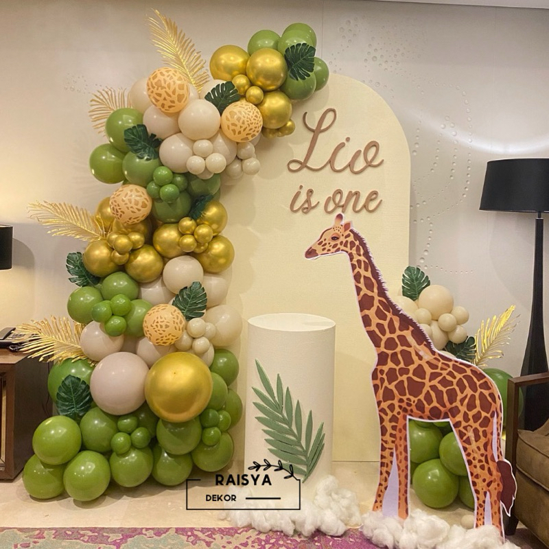 Dekorasi Ulang Tahun Jungle + jasa pasang