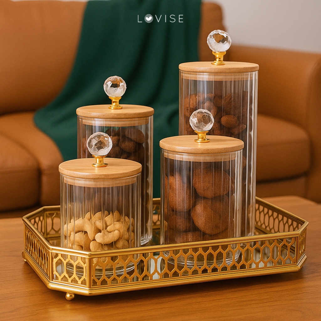 Toples Lebaran Toples Kaca Diamond Aesthetic Ala Pinterest Toples Kue Lebaran - 1pcs Toples LOVISE