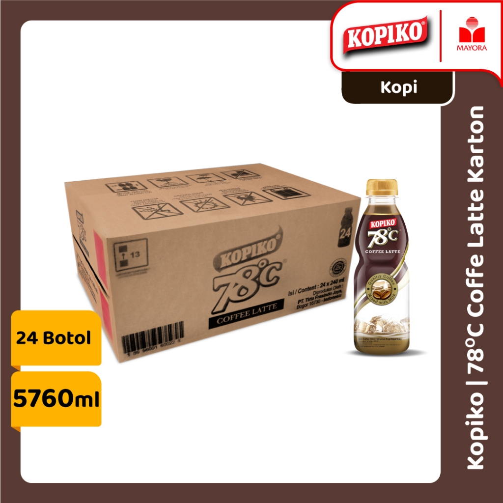 

Kopiko 78°C Coffee Latte - Karton [24 Pcs]