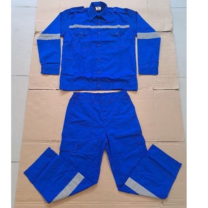 Baju Seragam Safety Proyek K3 Setelan/ Seragam Safety/Wearpack Baju Celana/Seragam Proyek K3
