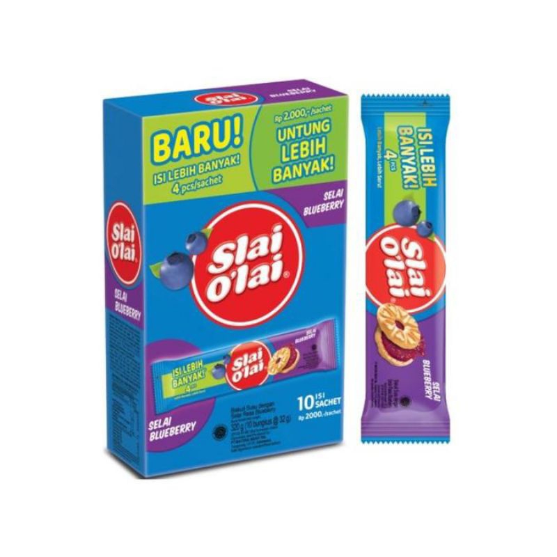 

Slai O'lai Biskuit Selai Blueberry (1 box/10 pack)