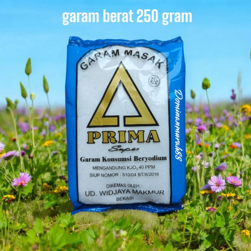 

GARAM DAPUR MURNI BERYODIUM CAP PRIMA SUPER 250 GRAM / GARAM / GAREM
