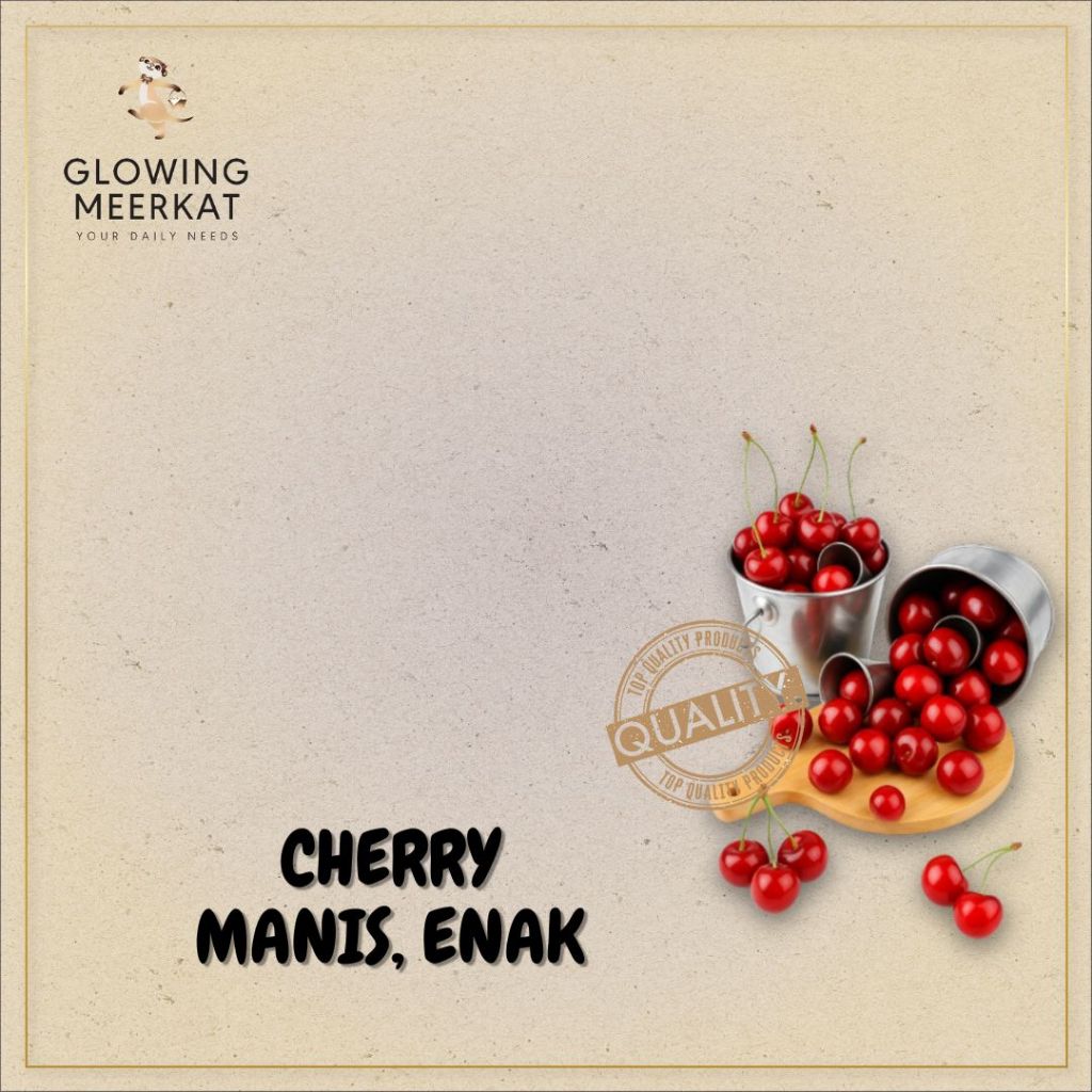 

Cherry Canada Manis Cherry, Garing, Enak