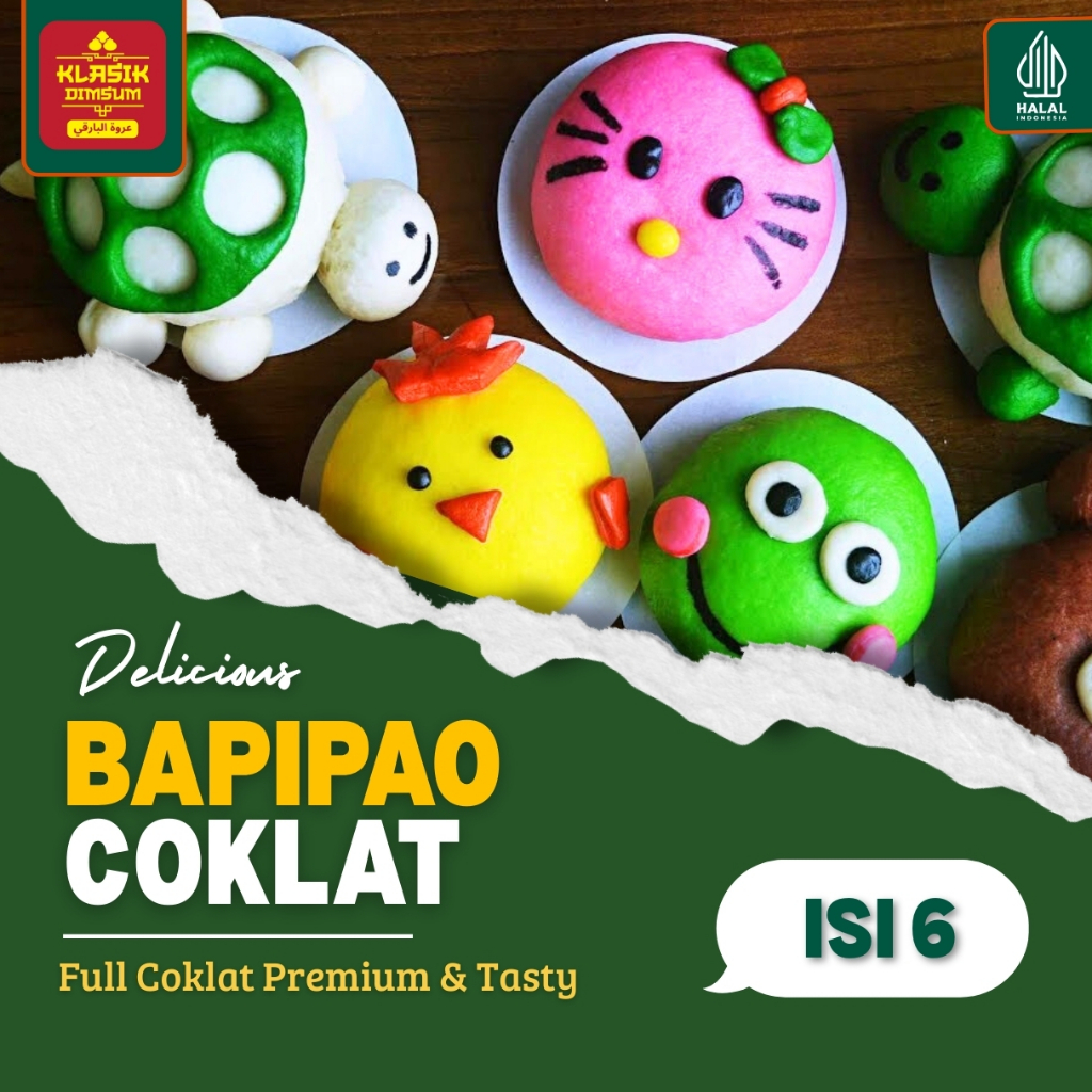 

Bakpau Karakter / Hapipau Coklat isi 6 Pcs Frozen Premium